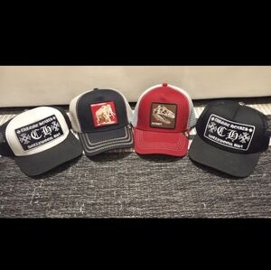 Snapback Trucker Hat Cap Collection Lot Of 4